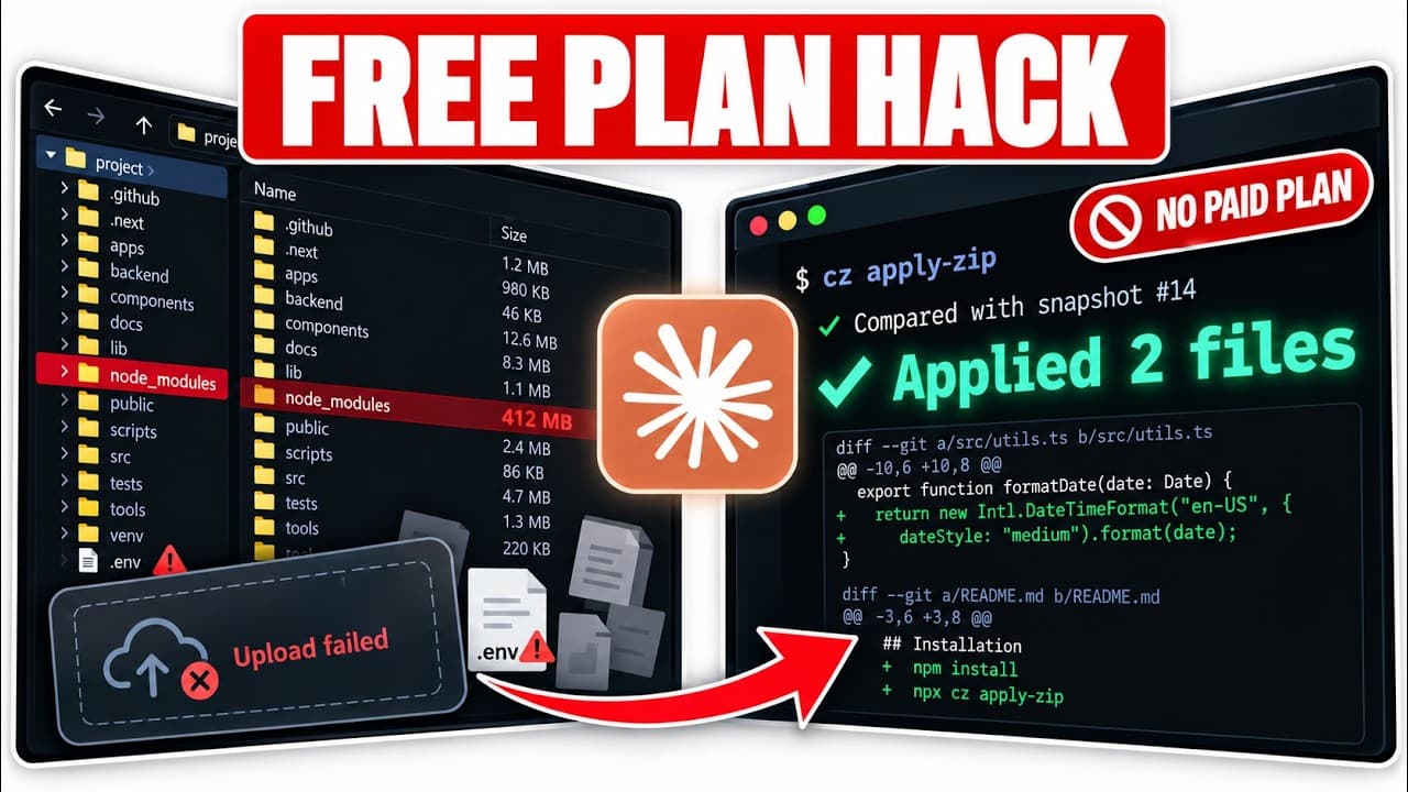 I Made Claude Edit My Entire Codebase on the FREE Plan